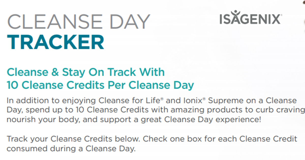 Cleanse For Life Archives Isagenix Business